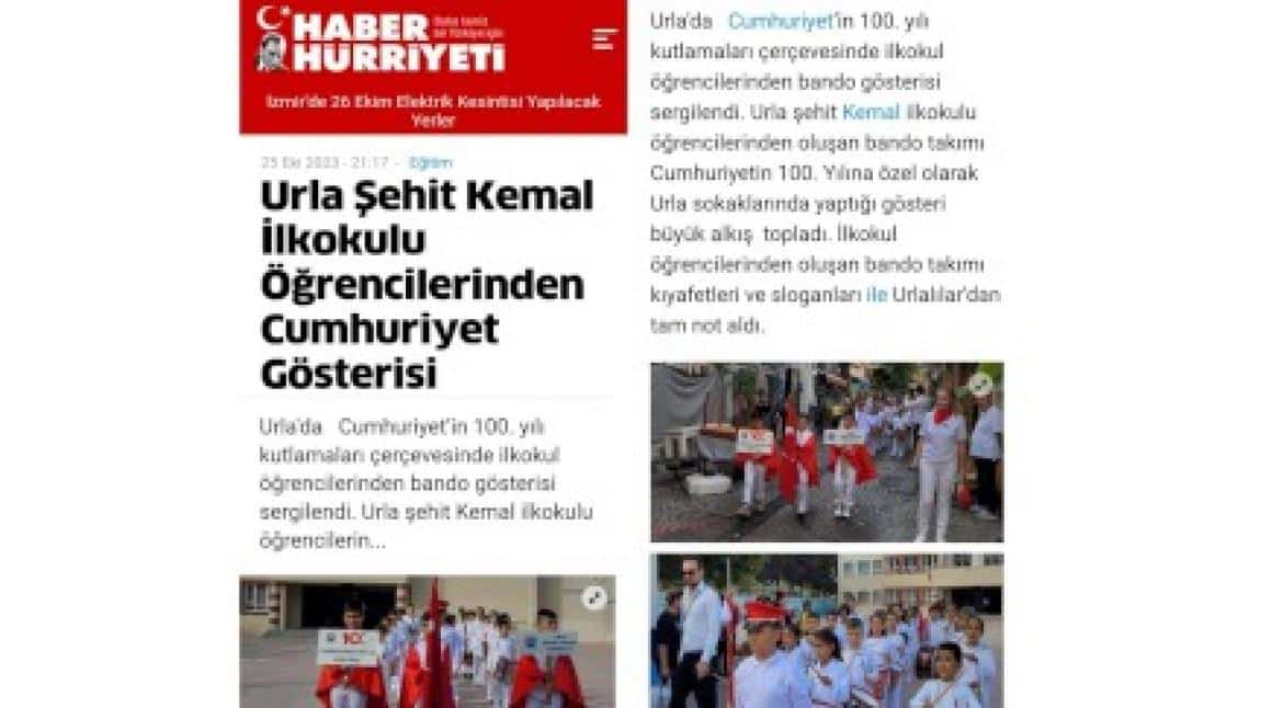 Urla Şehit Kemal İlkokulunun 100.yıl  Haberleri.